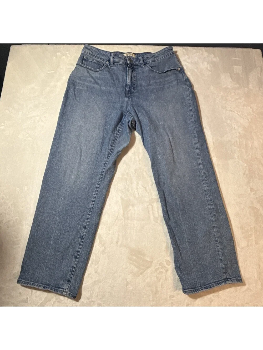 Madewell Jeans Womens 14W Curvy 90's Straight Med Blue Wash Denim